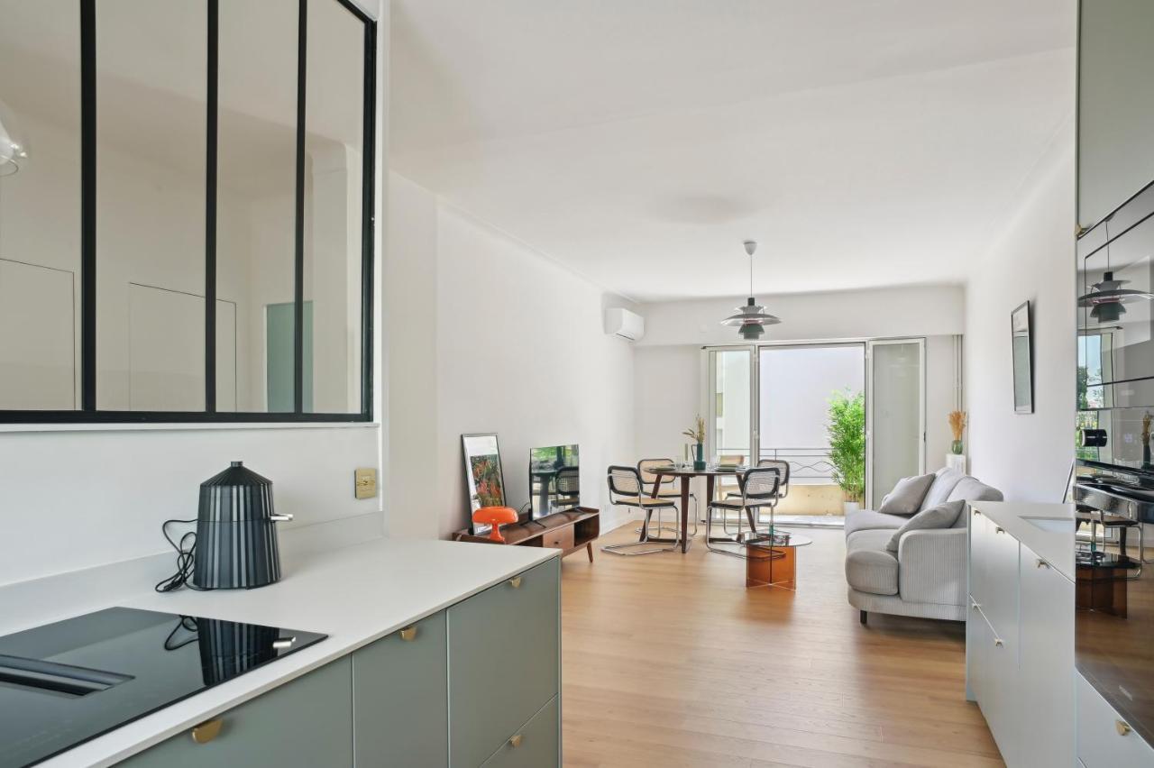 Designer Flat, Luxurious, Close From Palais, Terrasse, Private Garage, Air Conditoning Cannes Exterior photo